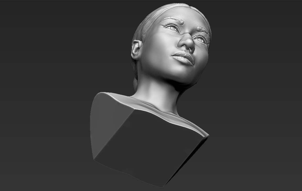 3D Printed Nicki Minaj bust 3D printing ready stl obj by PrintedReality |  Pinshape