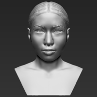 Nicki Minaj bust ready for full color 3D printing - Thumbnail 11