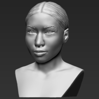 Nicki Minaj bust ready for full color 3D printing - Thumbnail 12