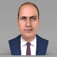 Prince William bust ready for full color 3D printing - Thumbnail 1