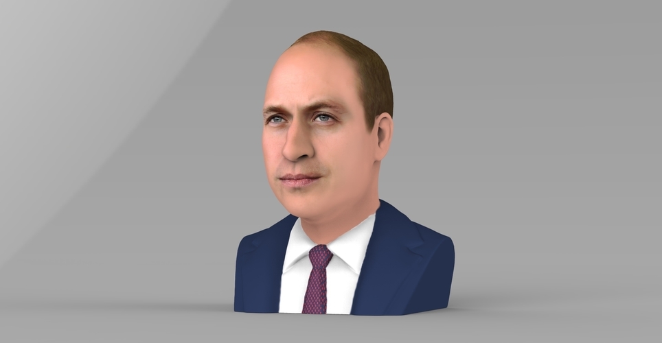 Prince William bust ready for full color 3D printing 3D Print 232735