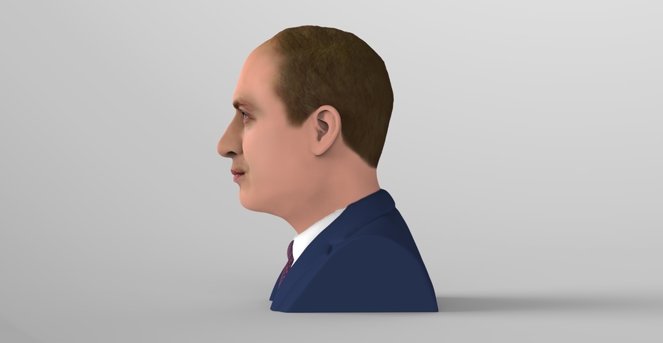 Prince William bust ready for full color 3D printing 3D Print 232737