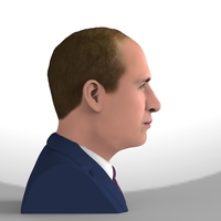 Prince William bust ready for full color 3D printing - Thumbnail 5