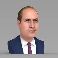 Prince William bust ready for full color 3D printing - Thumbnail 6
