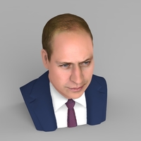 Prince William bust ready for full color 3D printing - Thumbnail 7