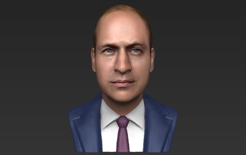 Prince William bust ready for full color 3D printing 3D Print 232743