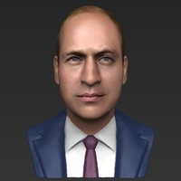 Prince William bust ready for full color 3D printing - Thumbnail 10
