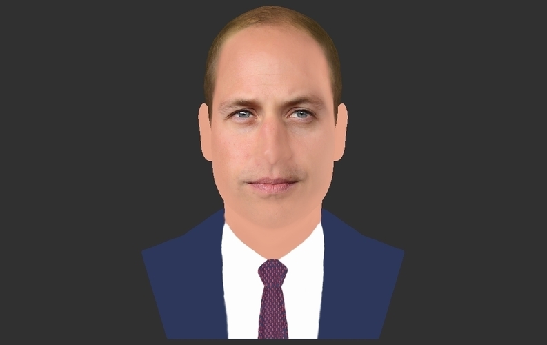 Prince William bust ready for full color 3D printing 3D Print 232744