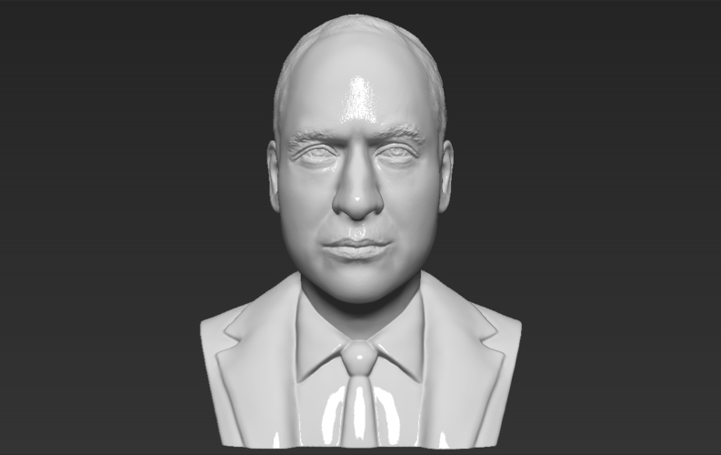 Prince William bust ready for full color 3D printing 3D Print 232745