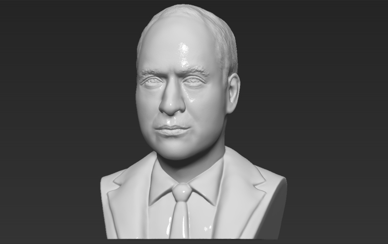 Prince William bust ready for full color 3D printing 3D Print 232746