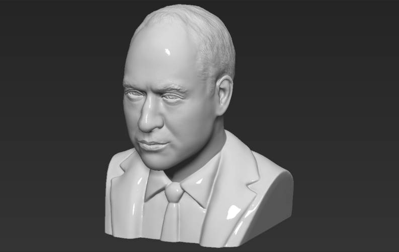 Prince William bust ready for full color 3D printing 3D Print 232750