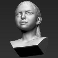 Selena Gomez bust 3D printing ready stl obj - Thumbnail 8