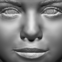 Selena Gomez bust 3D printing ready stl obj - Thumbnail 9