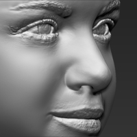 Selena Gomez bust 3D printing ready stl obj - Thumbnail 10