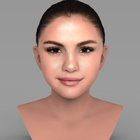 Small Selena Gomez bust ready for full color 3D printing 3D Printing 232770