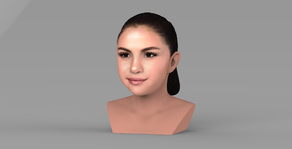 Selena Gomez bust ready for full color 3D printing 3D Print 232771