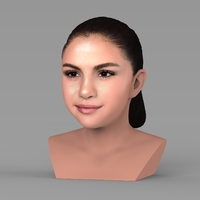 Selena Gomez bust ready for full color 3D printing - Thumbnail 2