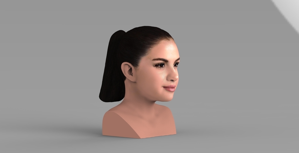 Selena Gomez bust ready for full color 3D printing 3D Print 232774