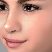 Selena Gomez bust ready for full color 3D printing - Thumbnail 8