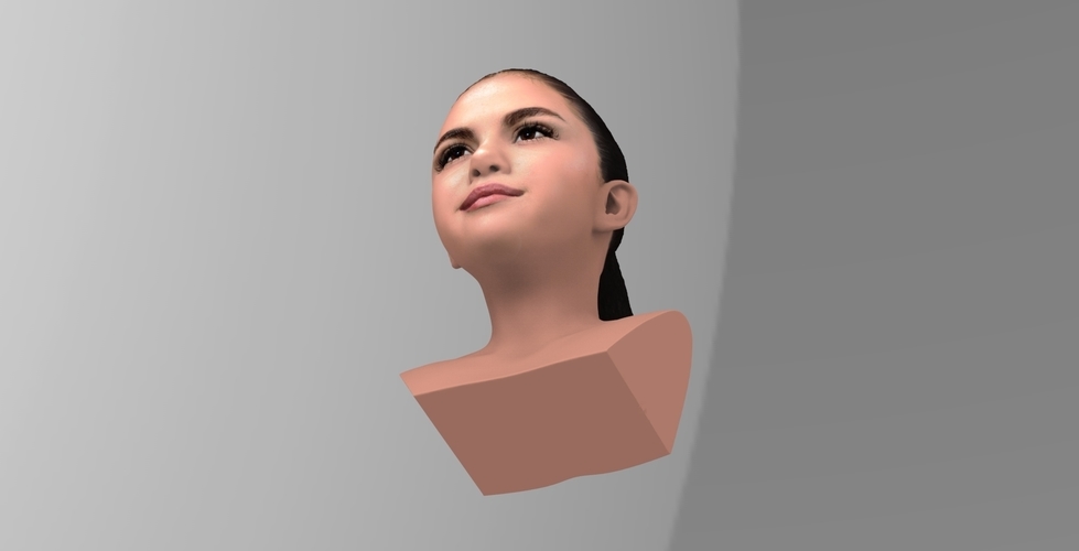 Selena Gomez bust ready for full color 3D printing 3D Print 232778
