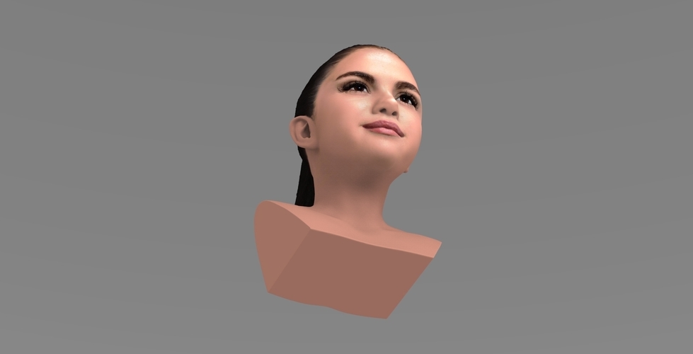 Selena Gomez bust ready for full color 3D printing 3D Print 232779