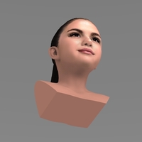 Selena Gomez bust ready for full color 3D printing - Thumbnail 10