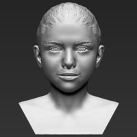Selena Gomez bust ready for full color 3D printing - Thumbnail 13