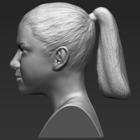 Selena Gomez bust ready for full color 3D printing - Thumbnail 15