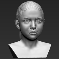 Selena Gomez bust ready for full color 3D printing - Thumbnail 17