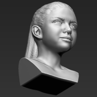 Selena Gomez bust ready for full color 3D printing - Thumbnail 18