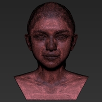 Selena Gomez bust ready for full color 3D printing - Thumbnail 22