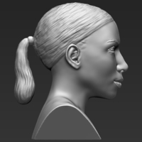 Kim Kardashian bust 3D printing ready stl obj - Thumbnail 5