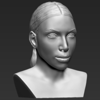 Kim Kardashian bust 3D printing ready stl obj - Thumbnail 7