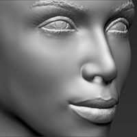 Kim Kardashian bust 3D printing ready stl obj - Thumbnail 12