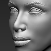 Kim Kardashian bust 3D printing ready stl obj - Thumbnail 13
