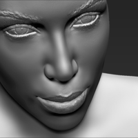 Kim Kardashian bust 3D printing ready stl obj - Thumbnail 14
