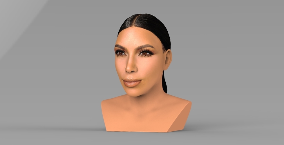 Kim Kardashian bust ready for full color 3D printing 3D Print 232812