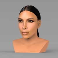Kim Kardashian bust ready for full color 3D printing - Thumbnail 2