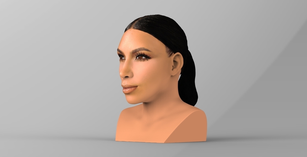 Kim Kardashian bust ready for full color 3D printing 3D Print 232813