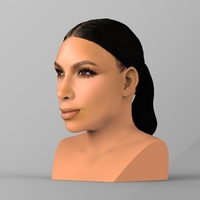 Kim Kardashian bust ready for full color 3D printing - Thumbnail 3