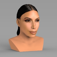 Kim Kardashian bust ready for full color 3D printing - Thumbnail 6