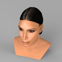 Kim Kardashian bust ready for full color 3D printing - Thumbnail 7