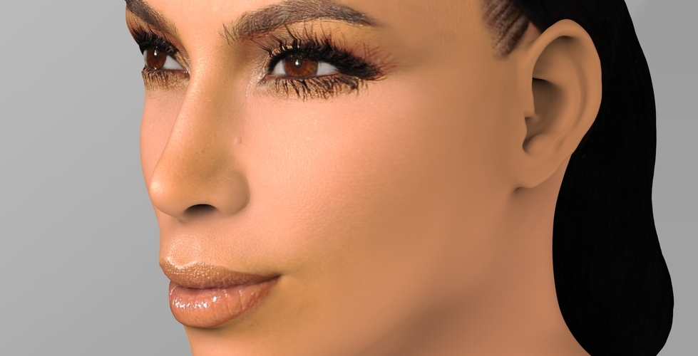 Kim Kardashian bust ready for full color 3D printing 3D Print 232819