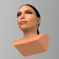 Kim Kardashian bust ready for full color 3D printing - Thumbnail 10