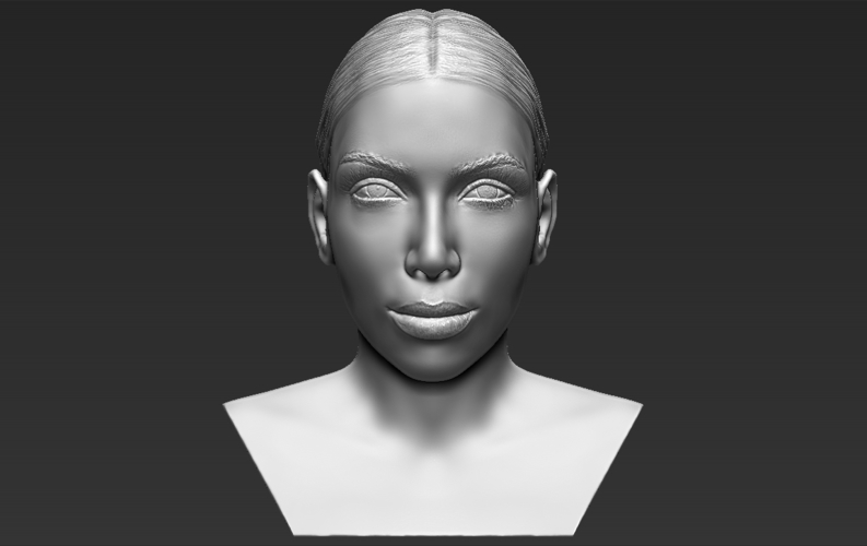 Kim Kardashian bust ready for full color 3D printing 3D Print 232823