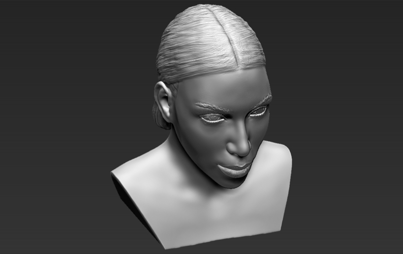 Kim Kardashian bust ready for full color 3D printing 3D Print 232829