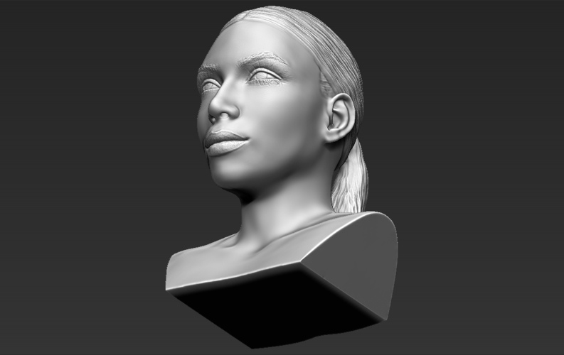 Kim Kardashian bust ready for full color 3D printing 3D Print 232830