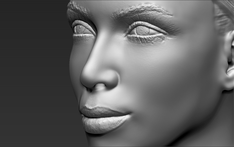 Kim Kardashian bust ready for full color 3D printing 3D Print 232832