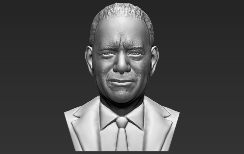 Tom Hanks bust 3D printing ready stl obj