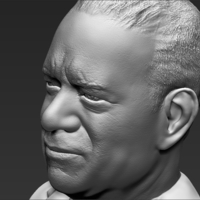 Tom Hanks bust 3D printing ready stl obj - Thumbnail 9